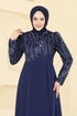 Pelerin Detay Şifon Abiye 6625YG95-MS Laci - Thumbnail