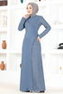 Perle Détail Robe Bleu ASM2530 - Thumbnail