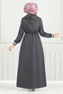 Pierre Détail Hijab Ferace 1977FON1064-M Anthracite - Thumbnail