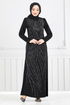 Pierre Détaillé Robe de soirée Robe 4408MDH1093-M Noir - Thumbnail