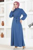 Pierreux Robe CE118 Indigo - Thumbnail