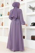 Pierreux Robe de soirée LPN6025 Lilas - Thumbnail