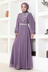 Pierreux Robe de soirée LPN6025 Lilas - Thumbnail