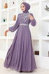 Pierreux Robe de soirée LPN6025 Lilas - Thumbnail