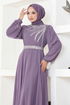 Pierreux Robe de soirée LPN6025 Lilas - Thumbnail