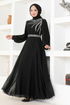 Pierreux Robe de soirée LPN6025 Noir - Thumbnail