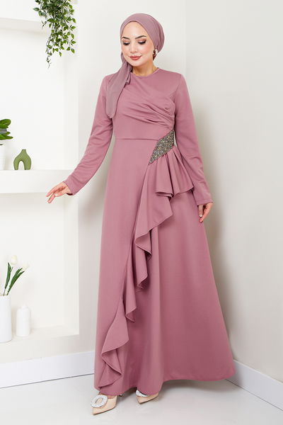 N.Y.A - Pierreux Robe de soirée NAA5019 Rosier Kourous