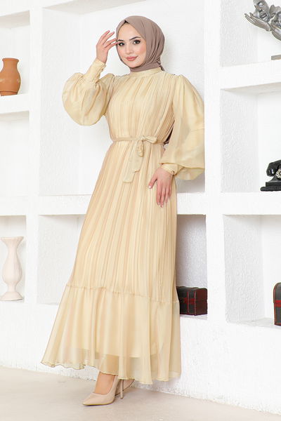 END - Piliseli Chiffon Evening dress END5505 Mink
