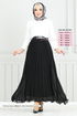 Piliseli Chiffon Skirt 16202BSK984-M Black - Thumbnail