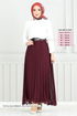 Piliseli Chiffon Skirt 16202BSK984-M Burgundy - Thumbnail