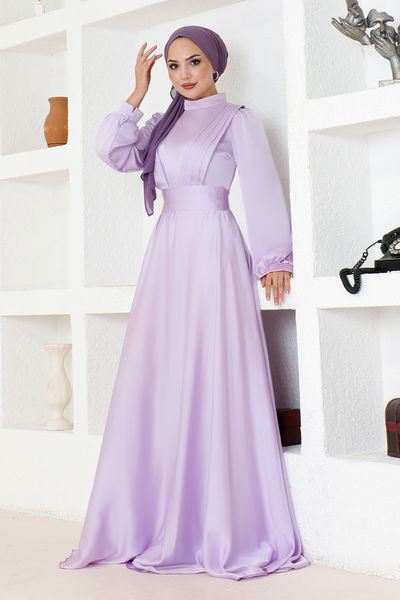 END - Piliseli Elbise END5508 Lila