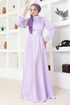 Piliseli Kleid END5508 Lila - Thumbnail