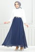 Pilisséli Mousseline Jupe Numéro d'article 16202BSK984-M Laci - Thumbnail