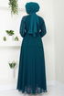 Poignées Brodé Robe de soirée Numéro de pièce 6089LPN909-M Huile - Thumbnail