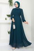Poignées Brodé Robe de soirée Numéro de pièce 6089LPN909-M Huile - Thumbnail