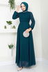 Poignées Brodé Robe de soirée Numéro de pièce 6089LPN909-M Huile - Thumbnail