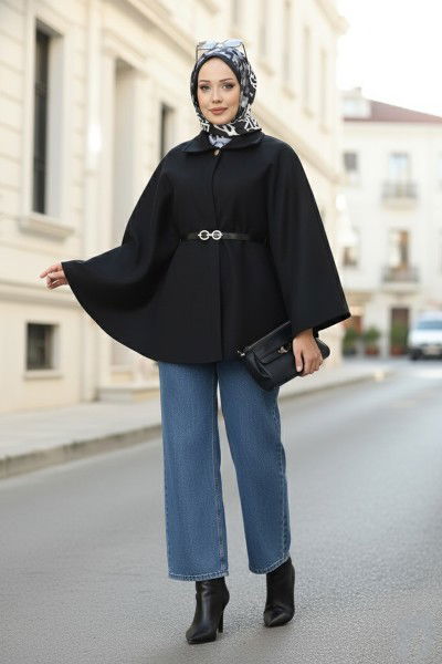M.P.R. - Poncho 21190MPR1163-MS Black