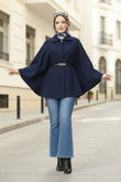 M.P.R. - Poncho 21190MPR1163-MS Navy Blue