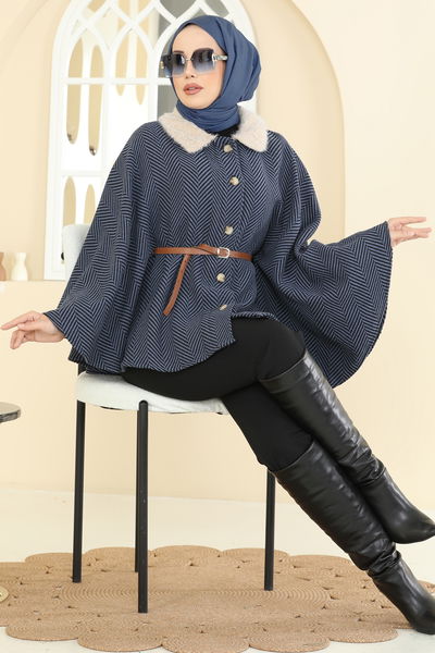 N.F.C. - Poncho 5333NFC1010-MS Indigo - 409165