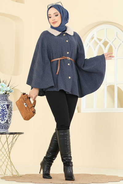 N.F.C. - Poncho 5333NFC1010-MS Indigo - 409166
