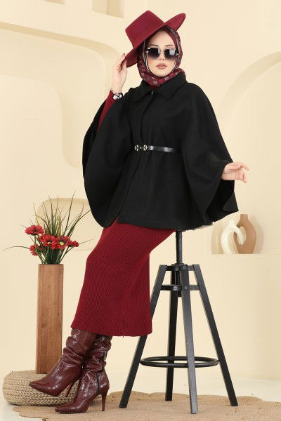 T.E.G. - Poncho 6070TEG847-MS Black