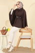 Poncho 6070TEG847-MS Brown - Thumbnail