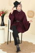 Poncho 6070TEG847-MS Burgundy - Thumbnail