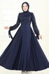 Pul İşlemeli Saten Abiye 5670EDF311-MS Laci - Thumbnail