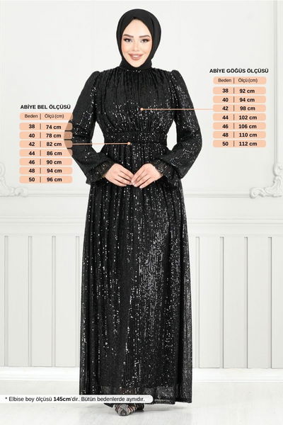 MRV E.N.D. - Pul Payet Abiye 5680END900-M Siyah