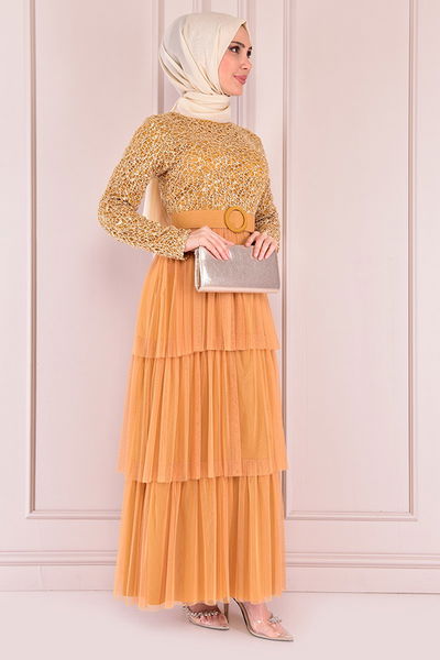 KNC - Pullu Abiye Hardal KNC1828