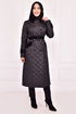 Quilt Manteau Noir MAMAN2413 - Thumbnail