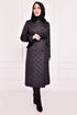 Quilt Manteau Noir MAMAN2413 - Thumbnail