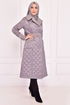 Quilt Manteau Sombre Gris MAMAN2413 - Thumbnail