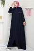 Rayure Détaillé Hijab Ferace 1007ESL1097-L Laci - Thumbnail