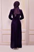 Samt Abendkleid Purpur ASM2407 - Thumbnail