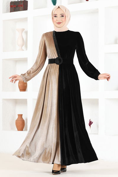 ASM - Samt Kleid ASM2650 Nerz