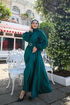 Satin Dress Emerald END5509 - Thumbnail