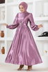 Satin Dress Rose Kurusu END5509 - Thumbnail