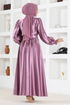 Satin Dress Rose Kurusu END5509 - Thumbnail