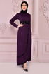 Scaly Dress Damson ASM2545 - Thumbnail