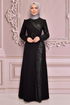 Scaly Evening dress Black ASM2524 - Thumbnail