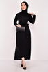 Scaly Evening dress Black ASM2601 - Thumbnail