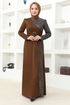 Scaly Evening dress Brown ASM2524 - Thumbnail