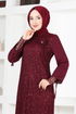 Scaly Evening dress Burgundy ASM12020 - Thumbnail