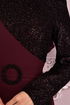 Scaly Evening dress Burgundy ASM2524 - Thumbnail