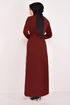 Scaly Evening dress Burgundy ASM2601 - Thumbnail