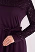 Scaly Evening dress Damson ASM2629 - Thumbnail