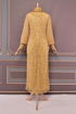 Scaly Evening dress Gold ASM12020 - Thumbnail