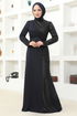 Scaly Evening dress Navy blue ASM2524 - Thumbnail