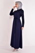 Scaly Evening dress Navy blue ASM2629 - Thumbnail